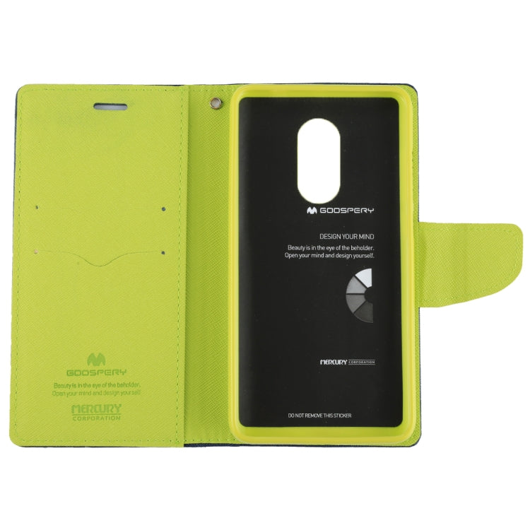 GOOSPERY FANCY DIARY Series for Xiaomi Redmi Note 4 / 4X Cross Texture Horizontal Flip Leather Case with Holder & Card Slots & Wallet