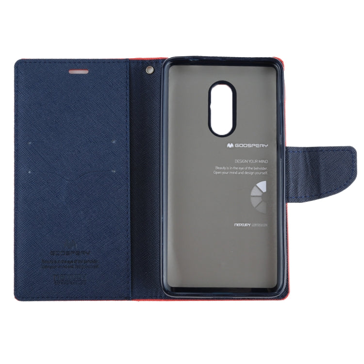 GOOSPERY FANCY DIARY Series for Xiaomi Redmi Note 4 / 4X Cross Texture Horizontal Flip Leather Case with Holder & Card Slots & Wallet