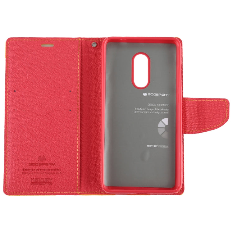 GOOSPERY FANCY DIARY Series for Xiaomi Redmi Note 4 / 4X Cross Texture Horizontal Flip Leather Case with Holder & Card Slots & Wallet