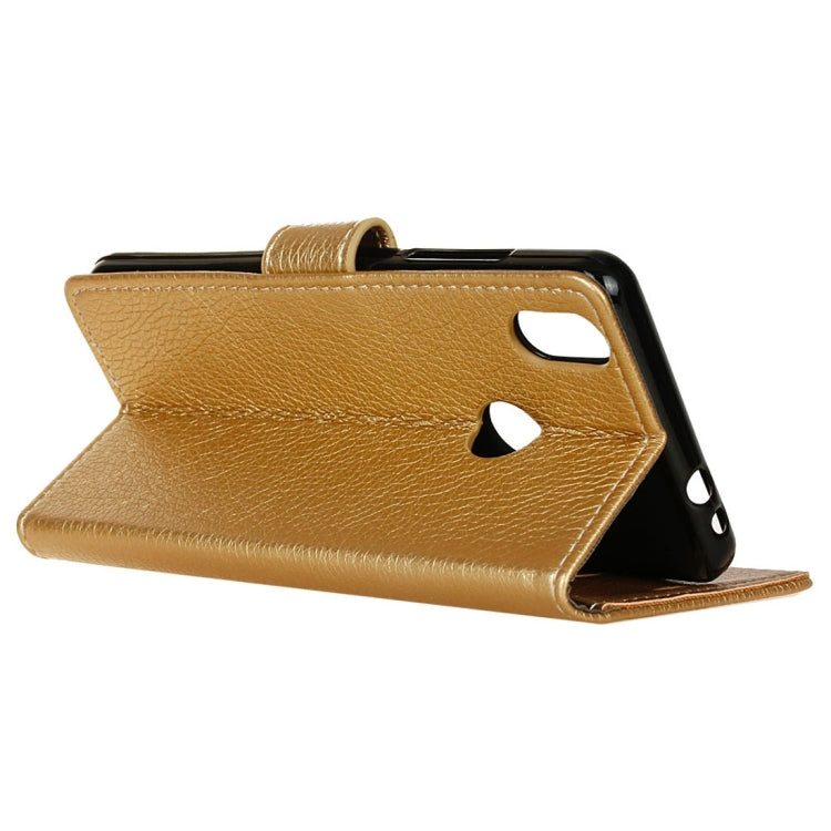 For BQ Aquaris X Pro Litchi Texture Horizontal Flip Leather Case with Holder & Card Slots & Wallet & Photo Frame