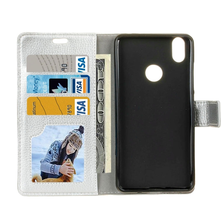 For BQ Aquaris X Pro Litchi Texture Horizontal Flip Leather Case with Holder & Card Slots & Wallet & Photo Frame