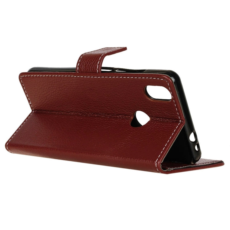 For BQ Aquaris X Pro Litchi Texture Horizontal Flip Leather Case with Holder & Card Slots & Wallet & Photo Frame