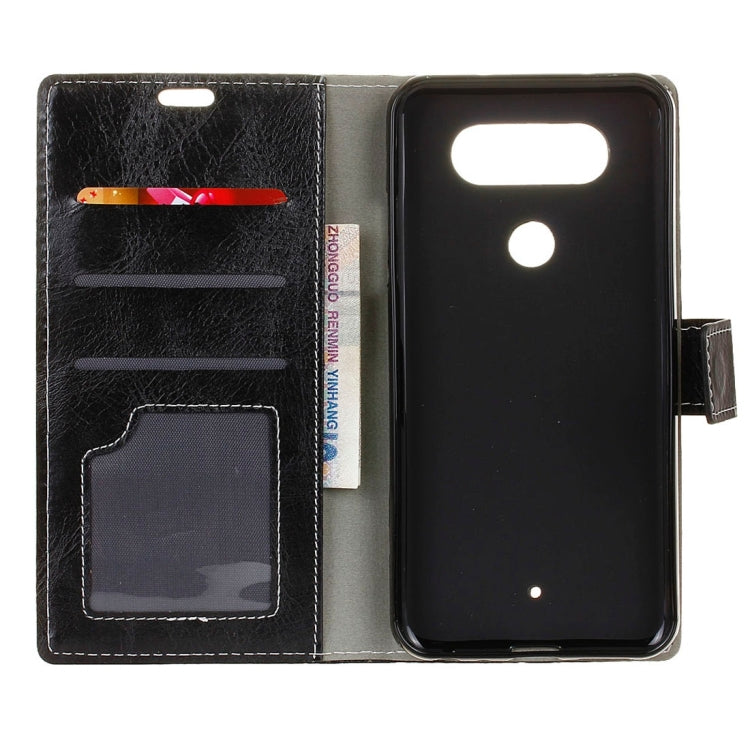 For LG Q8 Retro Crazy Horse Texture Horizontal Flip Leather Case with Holder & Card Slots & Wallet & Photo Frame
