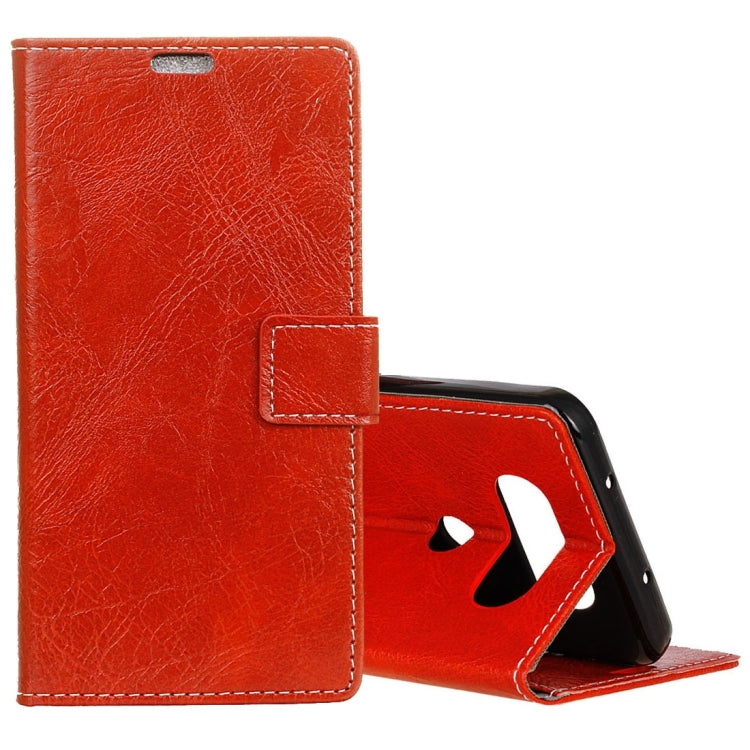 For LG Q8 Retro Crazy Horse Texture Horizontal Flip Leather Case with Holder & Card Slots & Wallet & Photo Frame