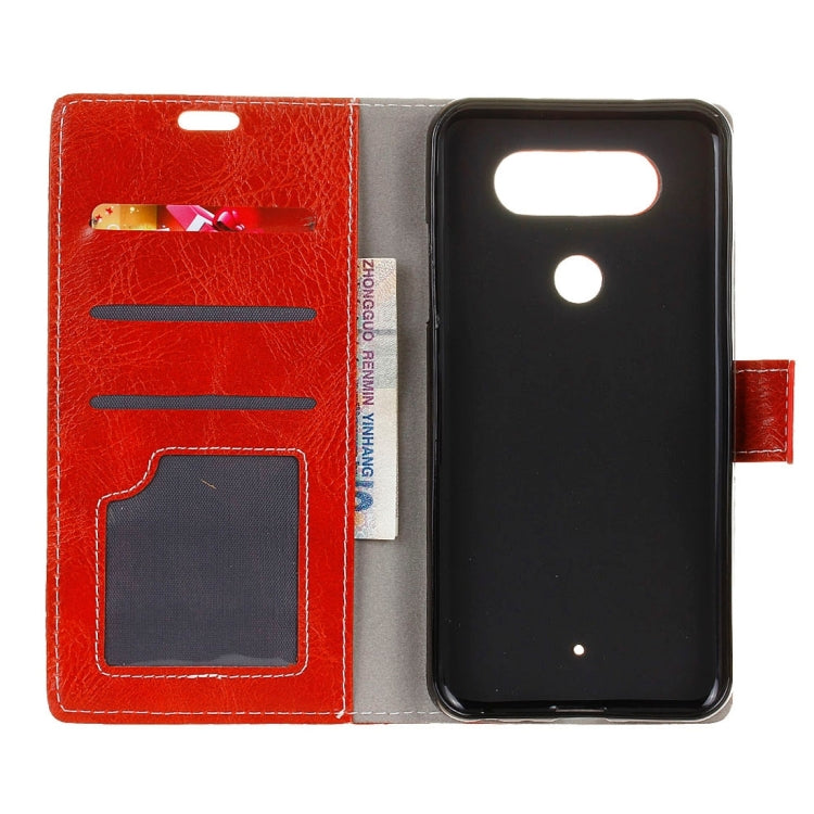 For LG Q8 Retro Crazy Horse Texture Horizontal Flip Leather Case with Holder & Card Slots & Wallet & Photo Frame
