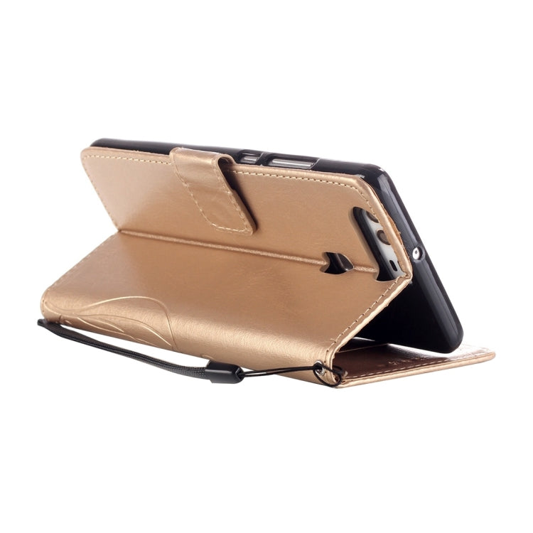 For Huawei P9 Heart Diamond Encrusted Flowers Embossing Horizontal Flip Leather Case with Holder & Card Slots & Wallet & Lanyard