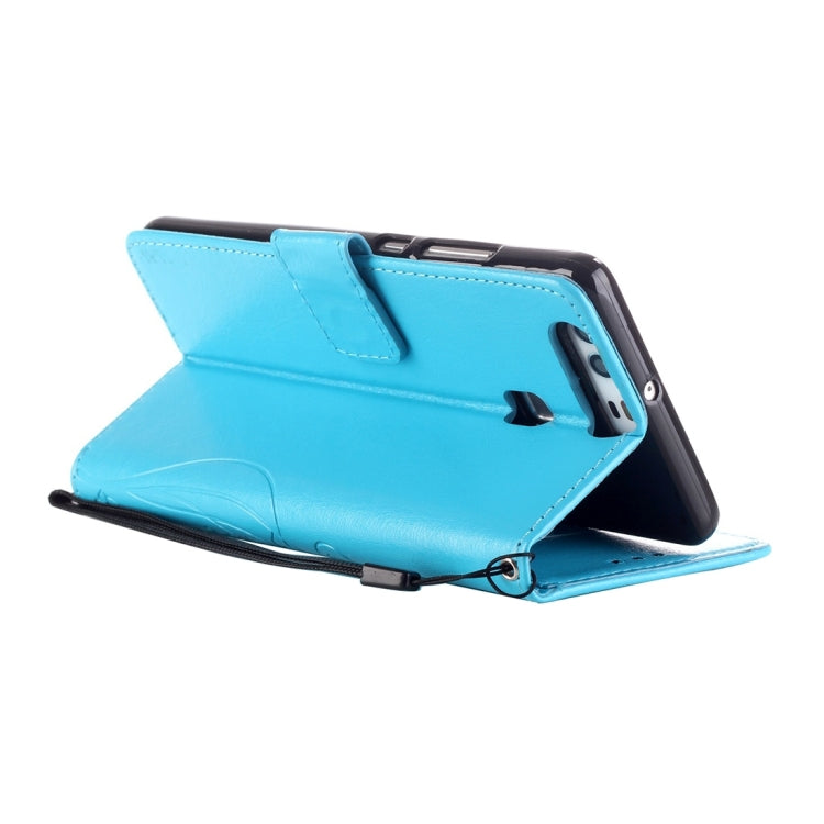 For Huawei P9 Heart Diamond Encrusted Flowers Embossing Horizontal Flip Leather Case with Holder & Card Slots & Wallet & Lanyard