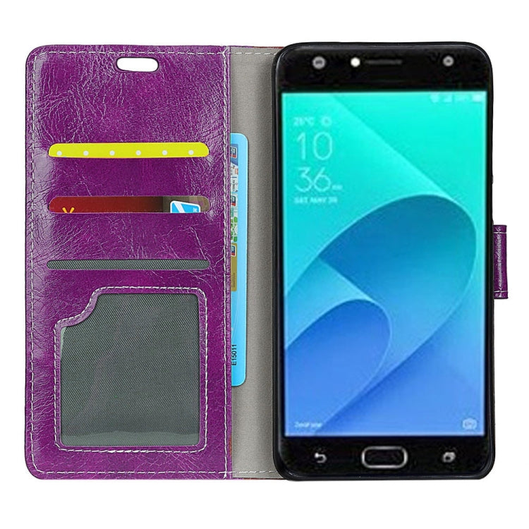 For Asus ZenFone 4 Selfie ZD553KL Retro Crazy Horse Texture Horizontal Flip Leather Case with Holder & Card Slots & Wallet & Photo Frame