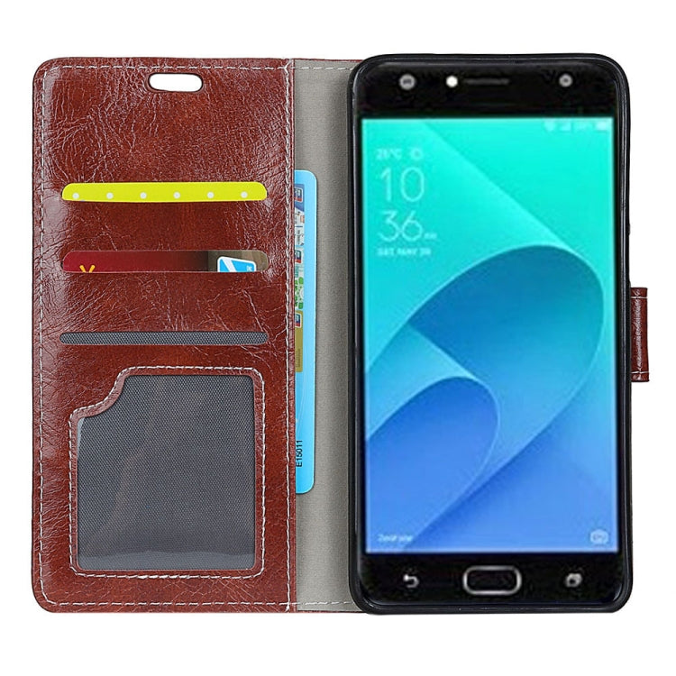 For Asus ZenFone 4 Selfie ZD553KL Retro Crazy Horse Texture Horizontal Flip Leather Case with Holder & Card Slots & Wallet & Photo Frame