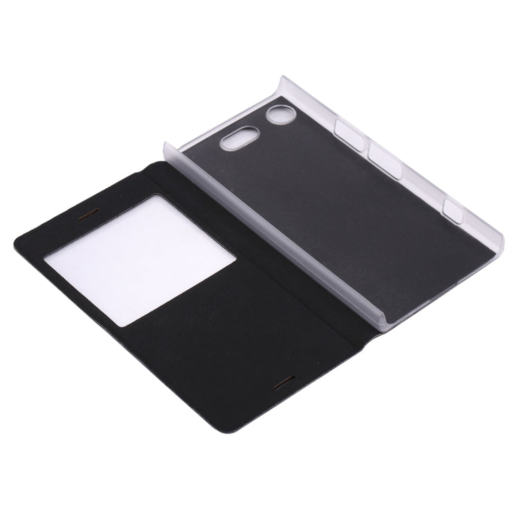 For Sony Xperia XZ1 Compact Litchi Texture Horizontal Flip Leather Case with Call Display ID