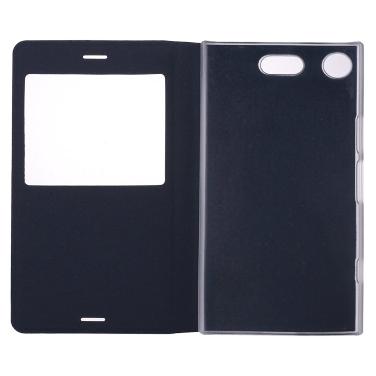 For Sony Xperia XZ1 Compact Litchi Texture Horizontal Flip Leather Case with Call Display ID