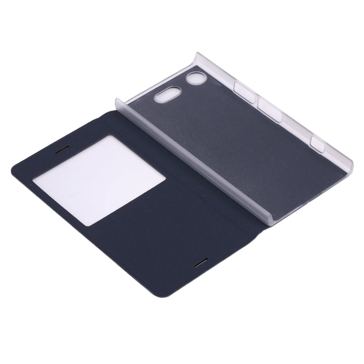 For Sony Xperia XZ1 Compact Litchi Texture Horizontal Flip Leather Case with Call Display ID