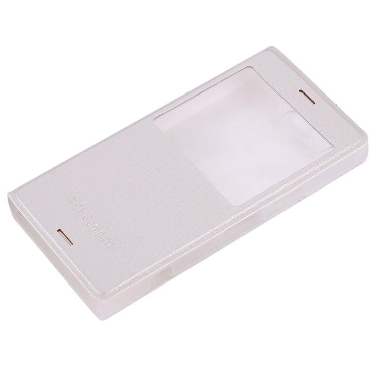 For Sony Xperia XZ1 Compact Litchi Texture Horizontal Flip Leather Case with Call Display ID