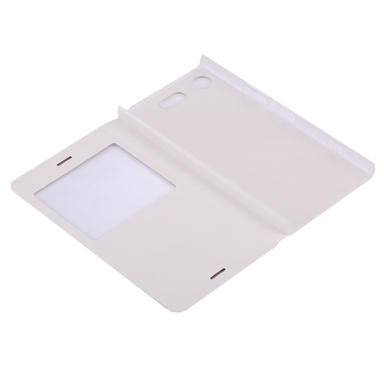 For Sony Xperia XZ1 Compact Litchi Texture Horizontal Flip Leather Case with Call Display ID