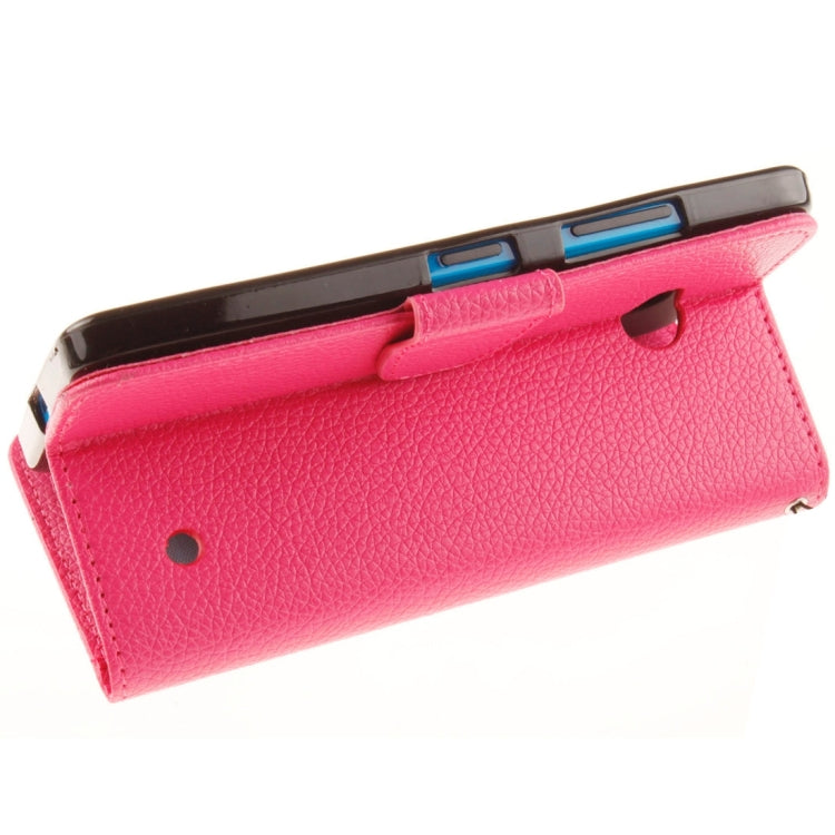 For Microsoft Lumia 640 Litchi Texture Horizontal Flip Leather Case with Holder & Card Slots & Wallet & Photo Frame & Lanyard