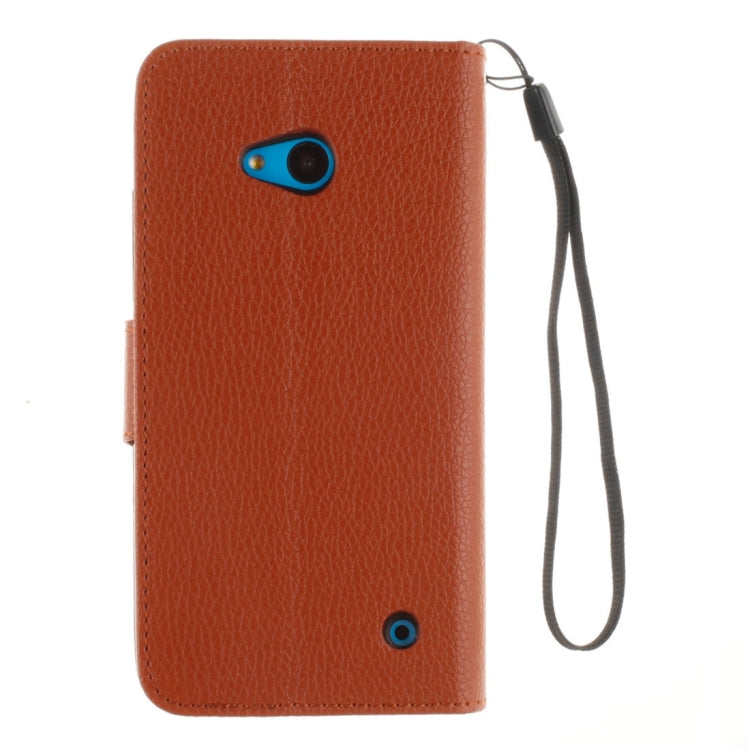 For Microsoft Lumia 640 Litchi Texture Horizontal Flip Leather Case with Holder & Card Slots & Wallet & Photo Frame & Lanyard
