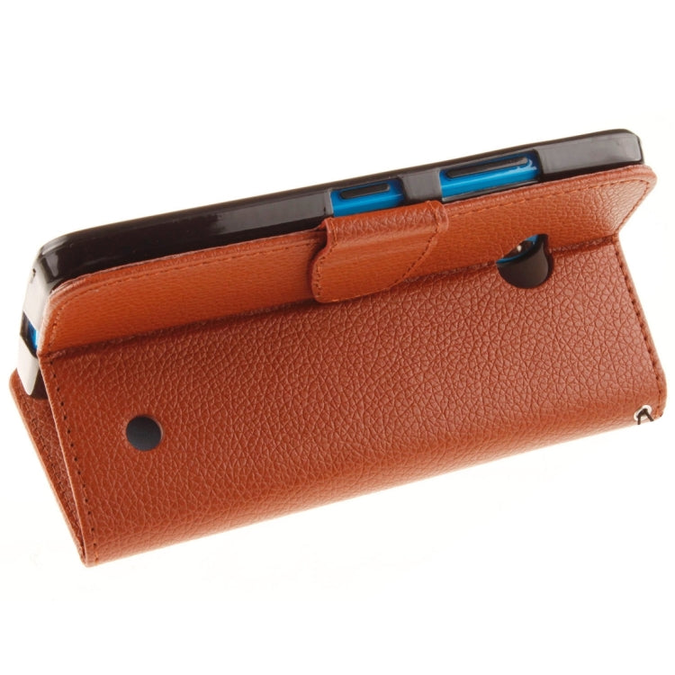 For Microsoft Lumia 640 Litchi Texture Horizontal Flip Leather Case with Holder & Card Slots & Wallet & Photo Frame & Lanyard