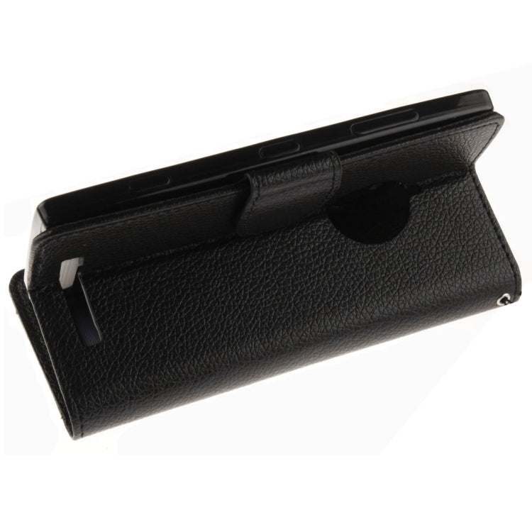 For Nokia Lumia 830 Litchi Texture Horizontal Flip Leather Case with Holder & Card Slots & Wallet & Photo Frame & Lanyard