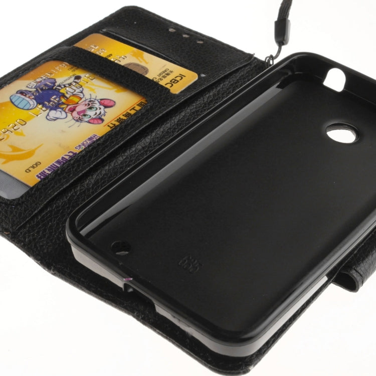 For Nokia Lumia 630 / 635 Litchi Texture Horizontal Flip Leather Case with Holder & Card Slots & Wallet & Photo Frame & Lanyard