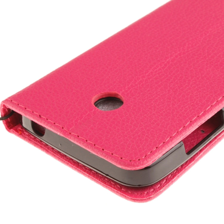 For Nokia Lumia 630 / 635 Litchi Texture Horizontal Flip Leather Case with Holder & Card Slots & Wallet & Photo Frame & Lanyard