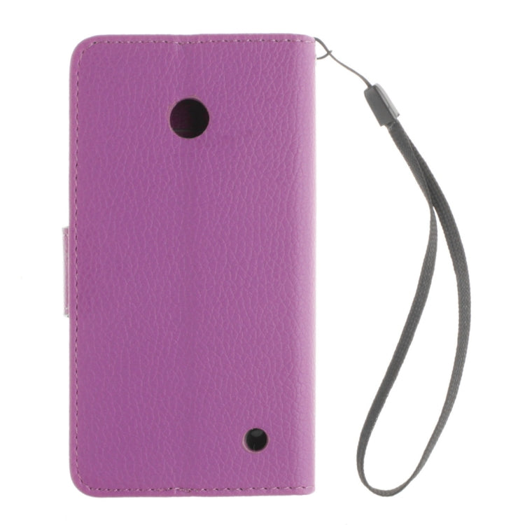 For Nokia Lumia 630 / 635 Litchi Texture Horizontal Flip Leather Case with Holder & Card Slots & Wallet & Photo Frame & Lanyard