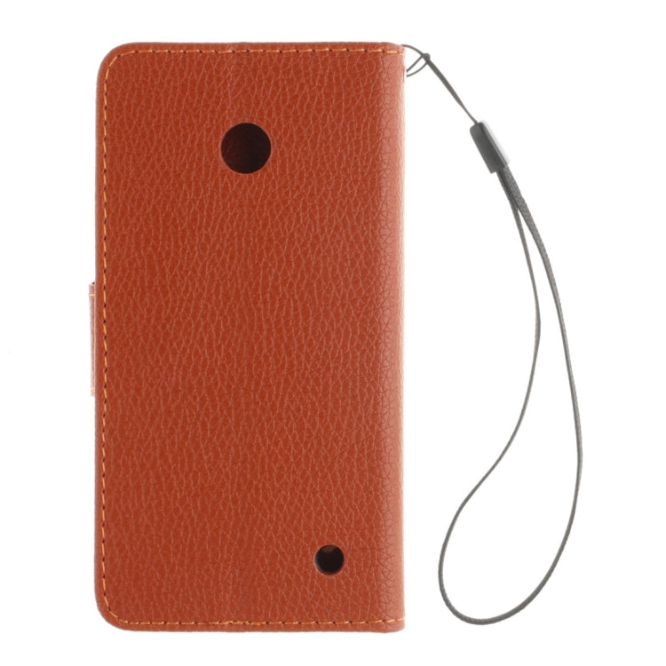 For Nokia Lumia 630 / 635 Litchi Texture Horizontal Flip Leather Case with Holder & Card Slots & Wallet & Photo Frame & Lanyard