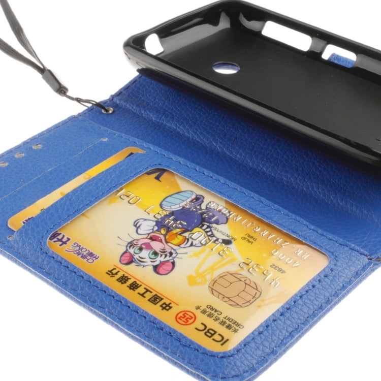 For Nokia Lumia 530 Litchi Texture Horizontal Flip Leather Case with Holder & Card Slots & Wallet & Photo Frame & Lanyard