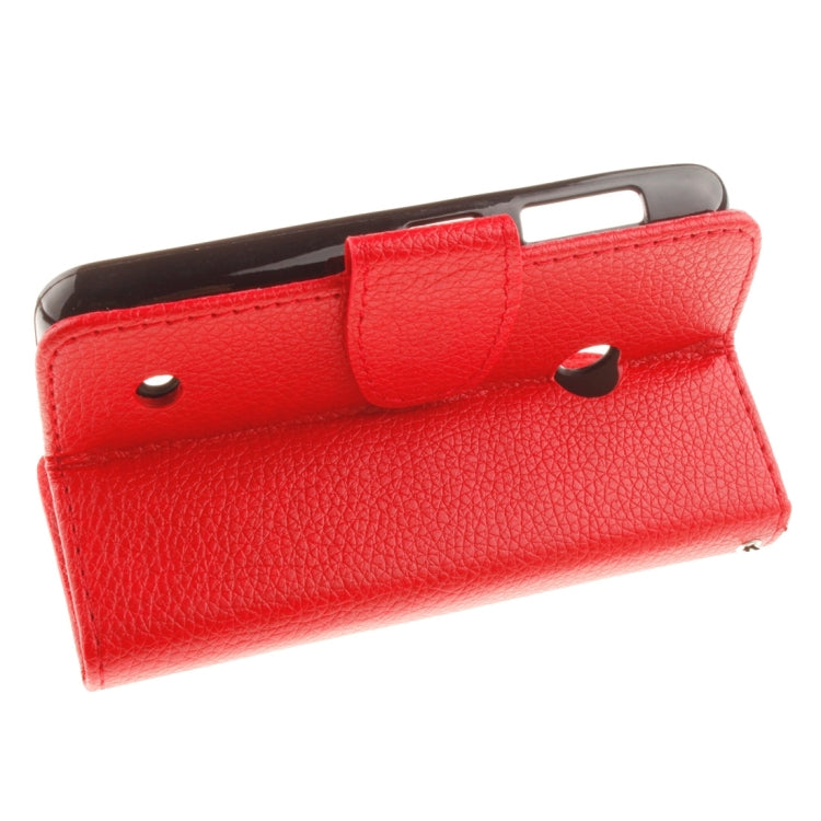 For Nokia Lumia 530 Litchi Texture Horizontal Flip Leather Case with Holder & Card Slots & Wallet & Photo Frame & Lanyard