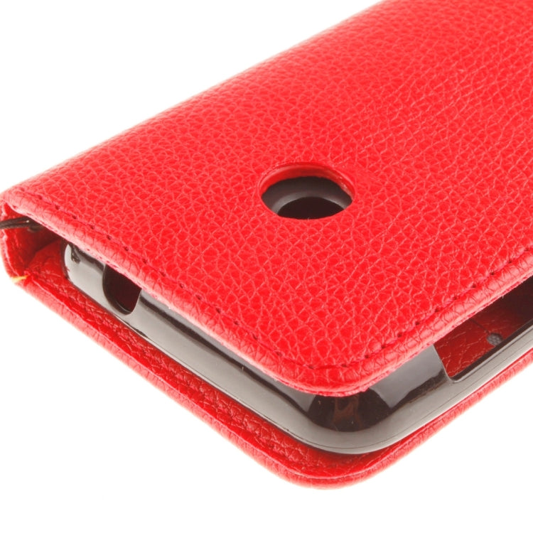 For Nokia Lumia 530 Litchi Texture Horizontal Flip Leather Case with Holder & Card Slots & Wallet & Photo Frame & Lanyard