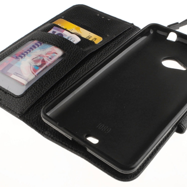 For Microsoft Lumia 535 Litchi Texture Horizontal Flip Leather Case with Holder & Card Slots & Wallet & Photo Frame & Lanyard