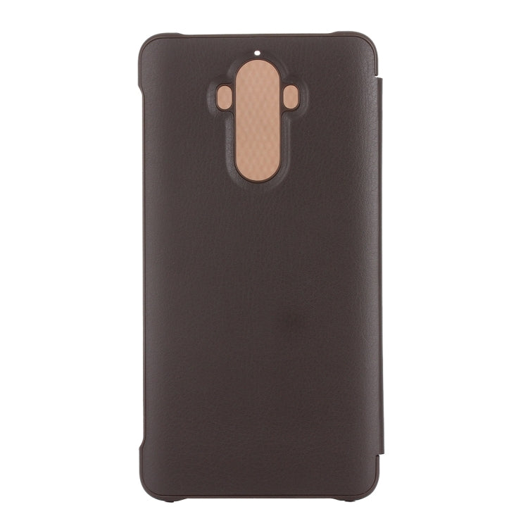 For Huawei Mate 9 Horizontal Flip Translucent + PU Leather Case with Sleep / Wake-up Function