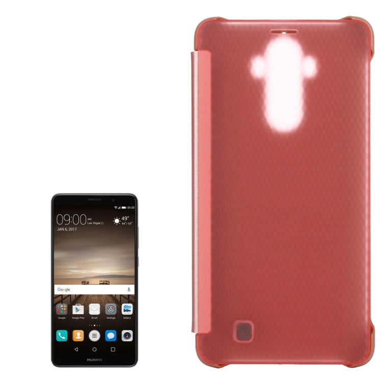 For Huawei Mate 9 Horizontal Flip Translucent + PU Leather Case with Sleep / Wake-up Function