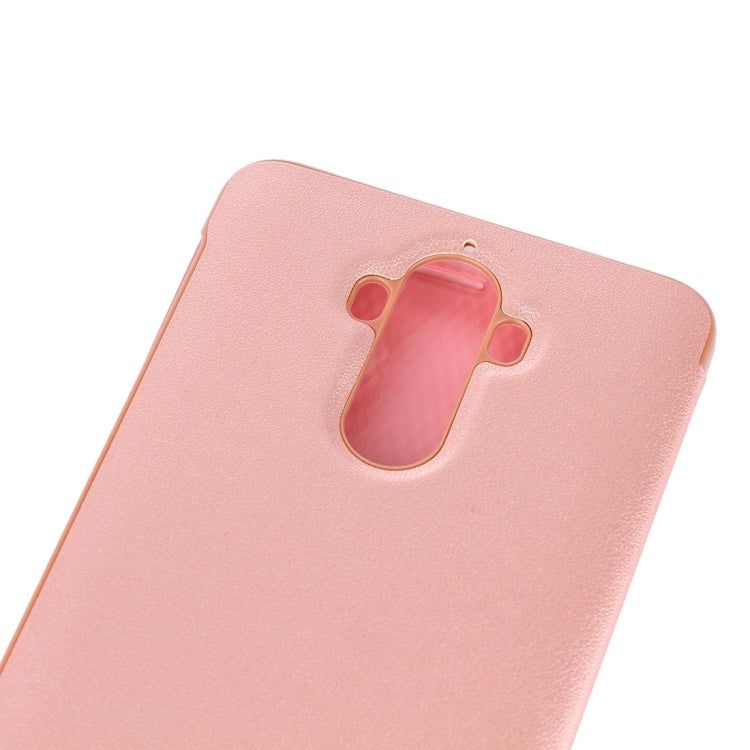 For Huawei Mate 9 Horizontal Flip Translucent + PU Leather Case with Sleep / Wake-up Function