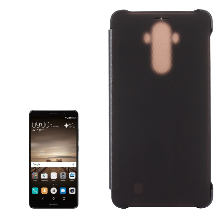For Huawei Mate 9 Horizontal Flip Translucent + PU Leather Case with Sleep / Wake-up Function