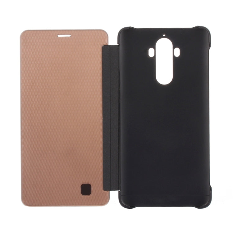 For Huawei Mate 9 Horizontal Flip Translucent + PU Leather Case with Sleep / Wake-up Function