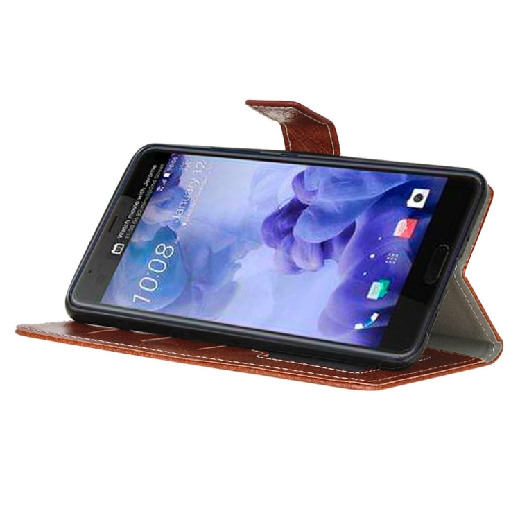 For HTC U Ultra Retro Crazy Horse Texture Horizontal Flip Leather Case with Holder & Card Slots & Wallet & Photo Frame