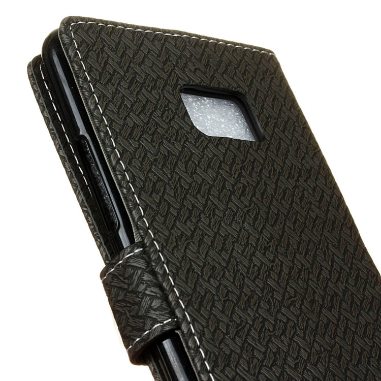 For HTC U Ultra Knit Texture Horizontal Flip Leather Case with Holder & Card Slots & Wallet & Photo Frame