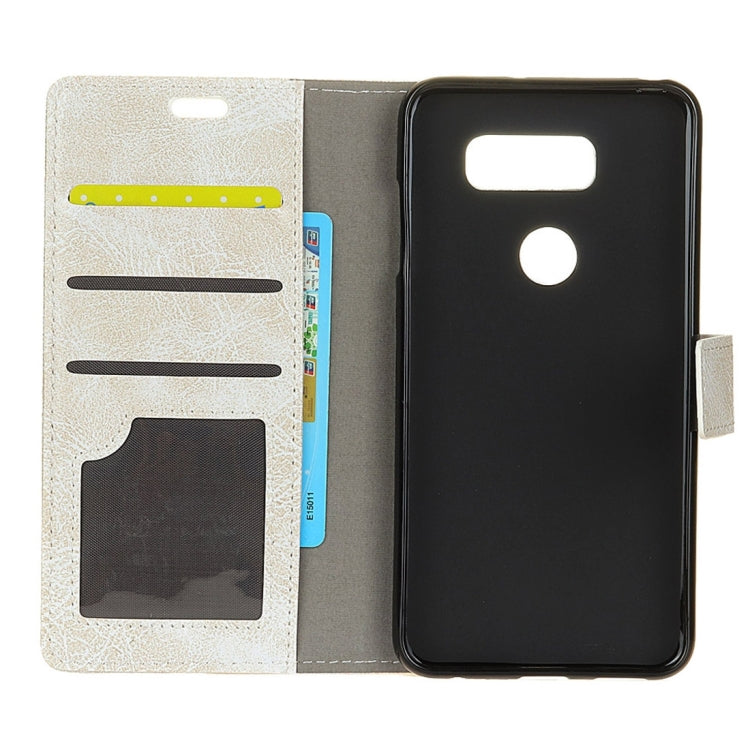 For LG V30 / V30+ / V35 Retro Crazy Horse Texture Horizontal Flip Leather Case with Holder & Card Slots & Wallet & Photo Frame