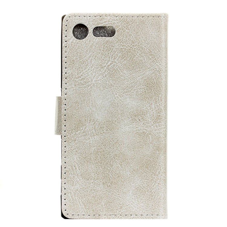 For Sony Xperia XZ1 Compact Retro Crazy Horse Texture Horizontal Flip Leather Case with Holder & Card Slots & Wallet & Photo Frame