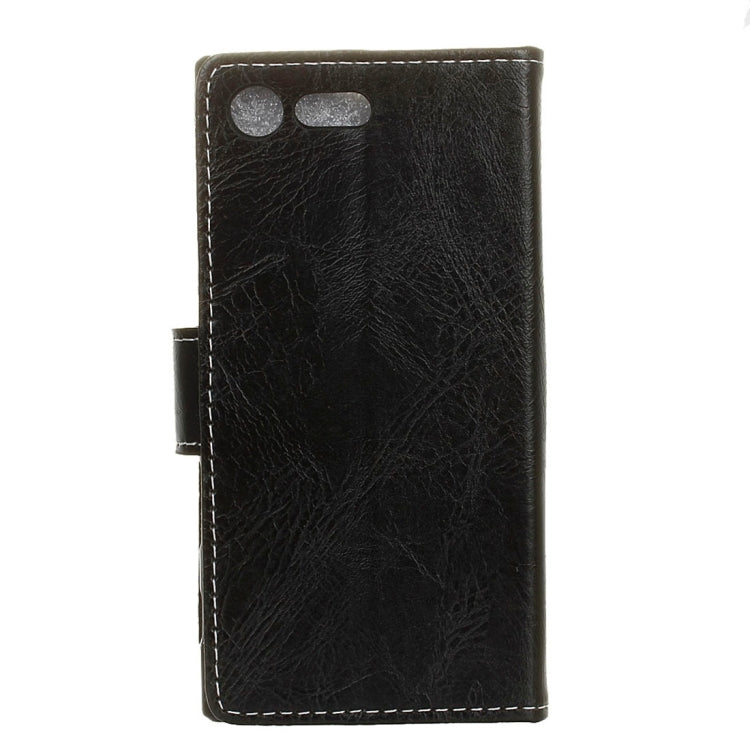 For Sony Xperia XZ1 Retro Crazy Horse Texture Horizontal Flip Leather Case with Holder & Card Slots & Wallet & Photo Frame