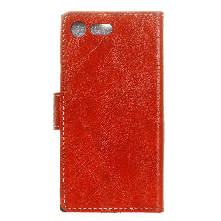 For Sony Xperia XZ1 Retro Crazy Horse Texture Horizontal Flip Leather Case with Holder & Card Slots & Wallet & Photo Frame