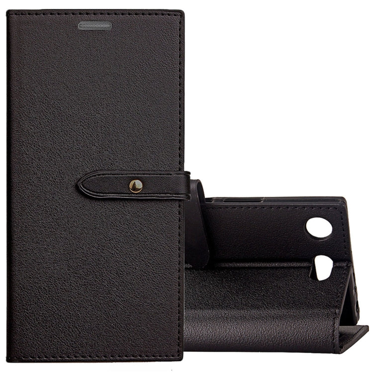 For Sony Xperia XZ1 Compact Business Style Leather Case with Holder & Card Slots & Wallet