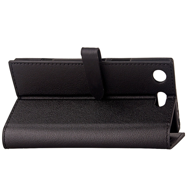 For Sony Xperia XZ1 Compact Business Style Leather Case with Holder & Card Slots & Wallet