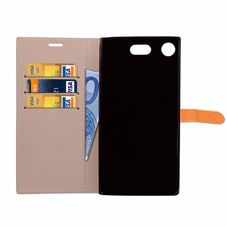 For Sony Xperia XZ1 Compact Business Style Leather Case with Holder & Card Slots & Wallet