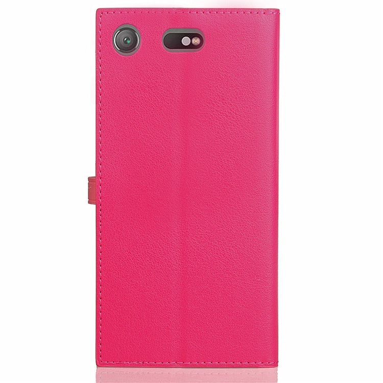 For Sony Xperia XZ1 Compact Business Style Leather Case with Holder & Card Slots & Wallet