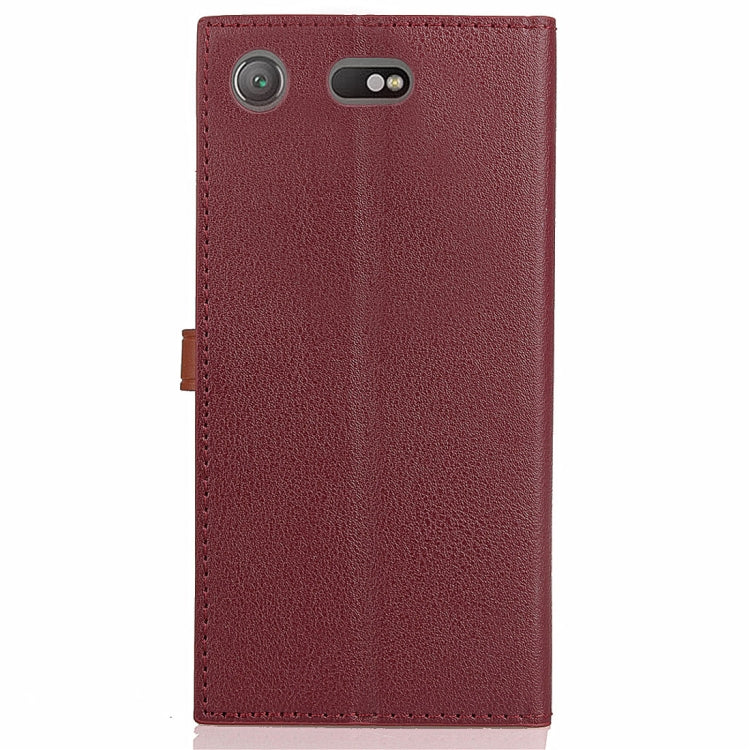 For Sony Xperia XZ1 Compact Business Style Leather Case with Holder & Card Slots & Wallet