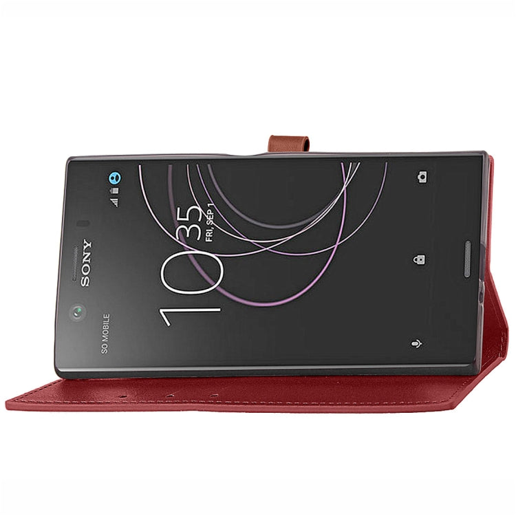 For Sony Xperia XZ1 Compact Business Style Leather Case with Holder & Card Slots & Wallet