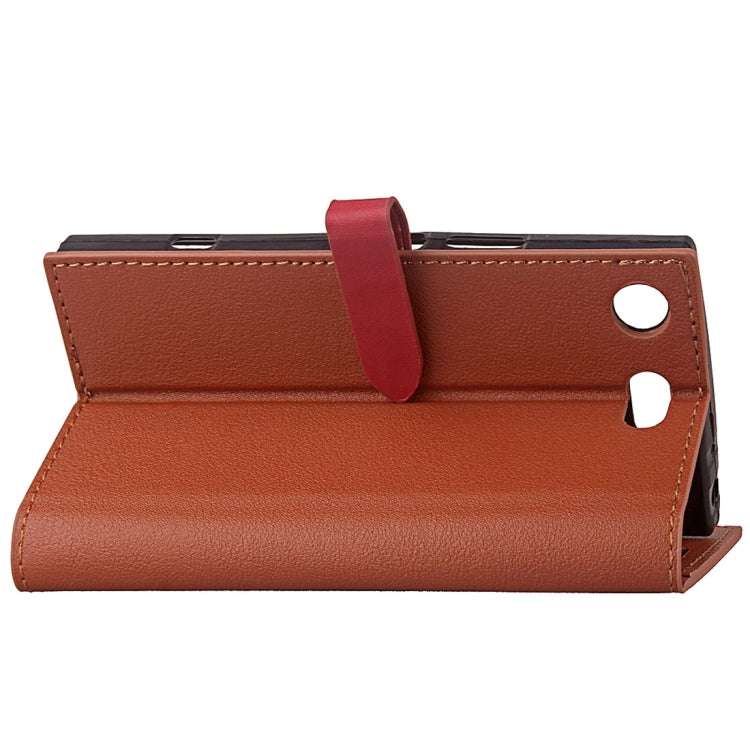 For Sony Xperia XZ1 Compact Business Style Leather Case with Holder & Card Slots & Wallet