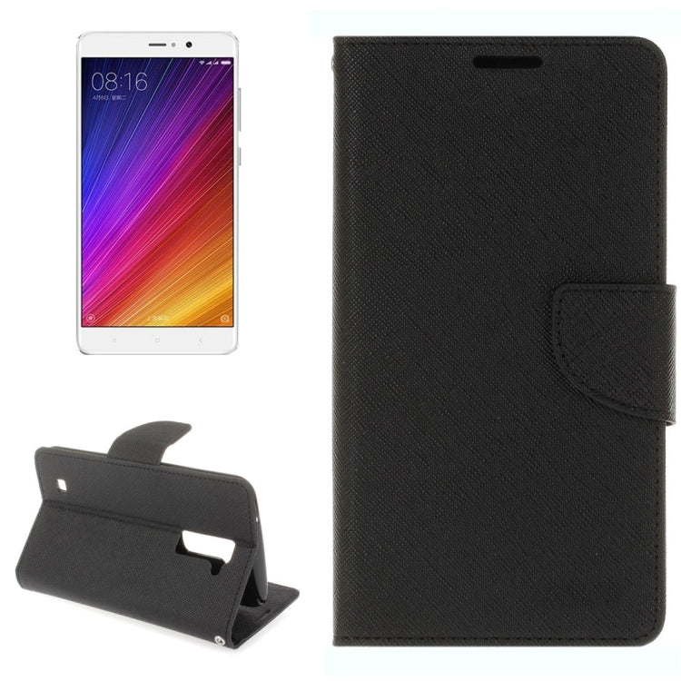 For Xiaomi Mi 5s Plus Cross Texture Leather Case with Card Slots & Holder & Wallet