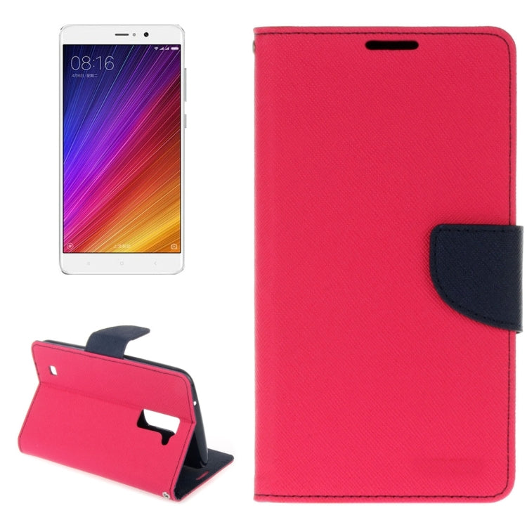 For Xiaomi Mi 5s Plus Cross Texture Leather Case with Card Slots & Holder & Wallet